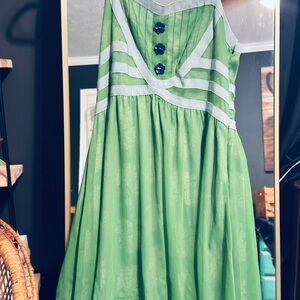 Matilda Jane Green and Blue Midi Dress